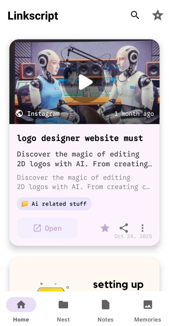 Linkscript Interface